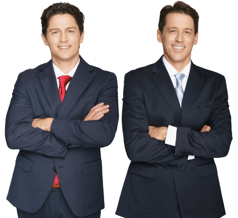 Bill and Mike Karns, founding trial attorneys